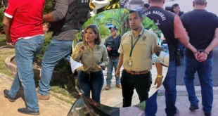 Agentes de la Policía Nacional y Ministerio Público en operativo contra la corrupción en La Chorrera