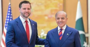 JD Vance recibido por Shehbaz Sharif, primer ministro de Pakistán