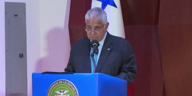 El presidente José Raúl Mulino durante su conferencia de prensa semanal