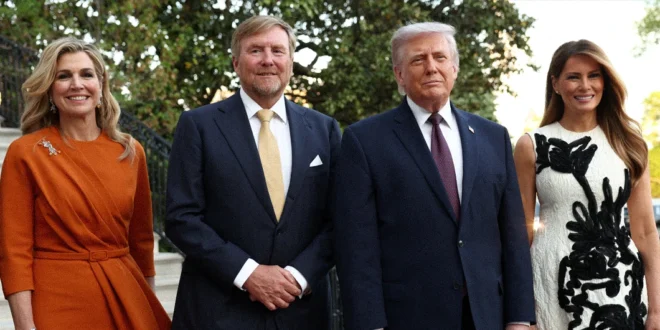 Los reyes Guillermo y Máxima junto al matrimonio Trump en la Casa Blanca