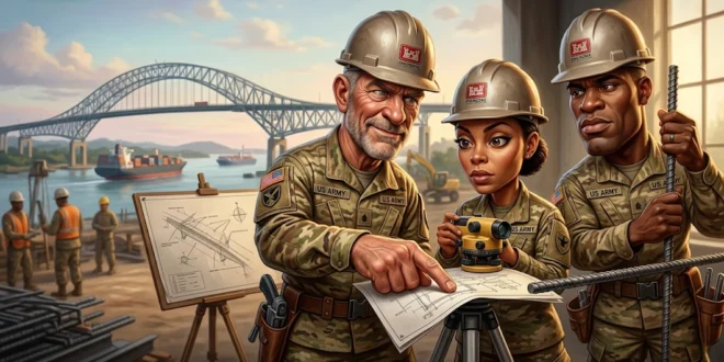 Vista panorámica del Puente de las Américas bajo inspección técnica estructural