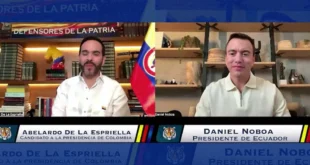 Reunión de Abelardo de la Espriella con el presidente de Ecuador Daniel Noboa sobre comercio exterior