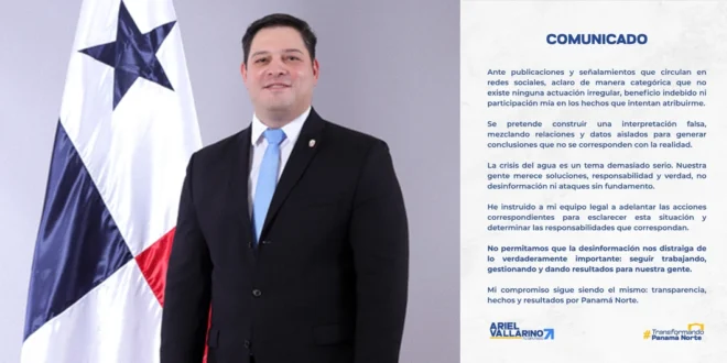 Ariel Vallarino y su respuesta ante señalamientos públicos