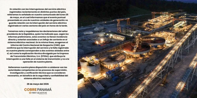 Desvinculación de Cobre Panamá de los apagones nacionales