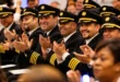 Pilotos de Copa Airlines celebrando su ascenso a rango de capitán en Panamá