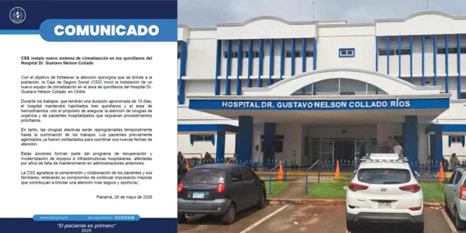 Modernización del sistema de climatización en quirófanos de la CSS en Chitré