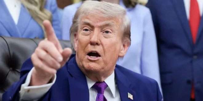 Donald Trump durante una comparecencia en la Casa Blanca