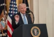 Donald Trump en la Casa Blanca hablando sobre las negociaciones con Irán.
