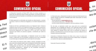 Comunicado oficial de la Federación Panameña de Fútbol sobre la integridad deportiva