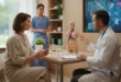 Mujer consultando con su médico sobre opciones de tratamiento para la obesidad y salud metabólica.