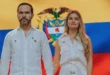 Abelardo de la Espriella junto a su esposa Ana Lucía Pineda apoyando la campaña presidencial en Colombia