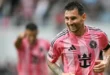 Lionel Messi celebrando un gol con la camiseta del Inter Miami en el estadio