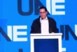 Martín Torrijos durante el acto de lanzamiento del proyecto político UNE