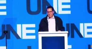 Martín Torrijos durante el acto de lanzamiento del proyecto político UNE