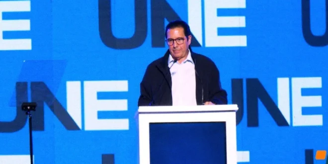 Martín Torrijos durante el acto de lanzamiento del proyecto político UNE