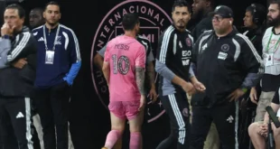 Lionel Messi durante el partido del Inter Miami frente a Philadelphia Union