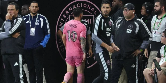 Lionel Messi durante el partido del Inter Miami frente a Philadelphia Union