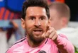 Lionel Messi durante un partido con Inter Miami en la MLS