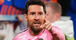 Lionel Messi durante un partido con Inter Miami en la MLS