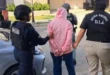 Agentes de la Policía Nacional durante el operativo de captura por fraude corporativo