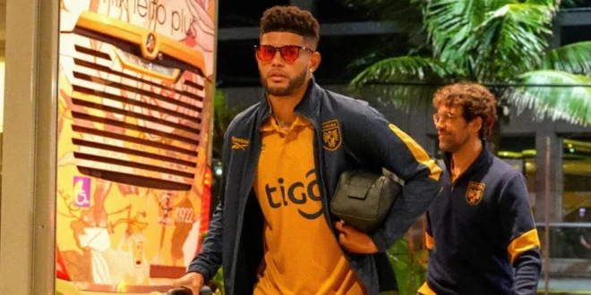 Preparación de la Selección de Fútbol de Panamá para el amistoso contra Brasil en Río de Janeiro.