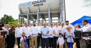 El presidente Mulino durante la entrega oficial del Anillo Hidráulico Norte