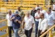 El Presidente Mulino inspeccionando los trabajos en la planta potabilizadora de Sabanitas