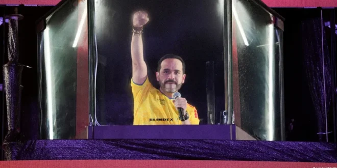 Abelardo de la Espriella durante su discurso tras ganar las elecciones presidenciales en Colombia