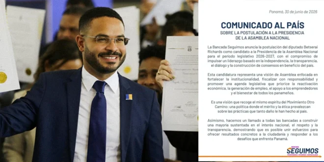 Postulación de Betserai Richards a la Presidencia de la Asamblea Nacional de Panamá
