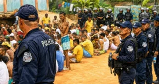 Vista del centro penitenciario La Joyita en Panamá durante un operativo de seguridad
