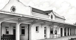 Estructura histórica de la estación ferroviaria de Balboa en Panamá