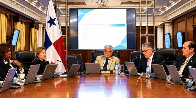 Reunión del Consejo de Gabinete de Panamá discutiendo subsidios de energía eléctrica