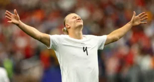 Erling Haaland celebra el gol de la victoria de Noruega ante Costa de Marfil en el Mundial 2026