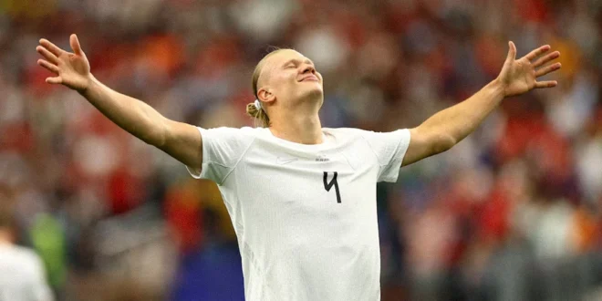 Erling Haaland celebra el gol de la victoria de Noruega ante Costa de Marfil en el Mundial 2026