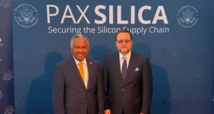 El ministro Julio Moltó representando a Panamá en la cumbre tecnológica Pax Silica en Washington D.C.