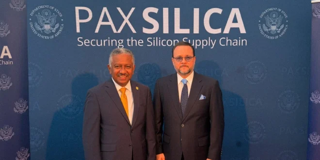 El ministro Julio Moltó representando a Panamá en la cumbre tecnológica Pax Silica en Washington D.C.