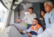 Tren de la Línea 3 del Metro de Panamá durante pruebas operativas
