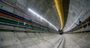 Avance del túnel de la Línea 3 del Metro de Panamá bajo el Canal