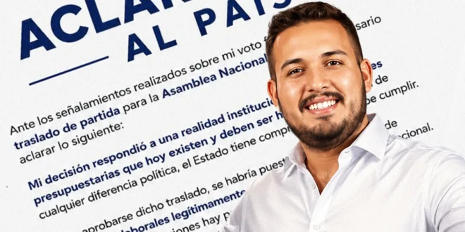 Renuncia de Manuel Samaniego a la Coalición Vamos