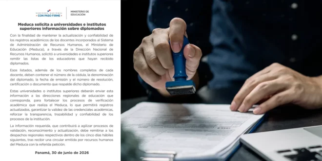 Meduca refuerza verificación académica docente