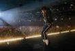Jaafar Jackson caracterizado como Michael Jackson en la película biográfica Michael