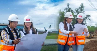 Ingenieras de Constructora MECO supervisando obras de infraestructura en Panamá