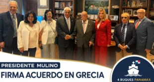 Acuerdo marítimo de empleo y registro de buques firmado por el presidente Mulino en Grecia