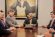 El presidente José Raúl Mulino en reunión con la delegación diplomática estadounidense en el Palacio de las Garzas.