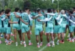 Jugadores de la Selección de Panamá entrenando en su campamento base antes de viajar a Nueva Jersey para el Mundial 2026.