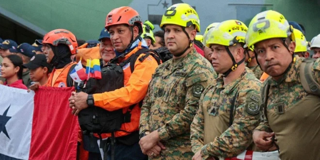 Cooperación internacional y misión de rescate de Panamá en Venezuela tras el doble terremoto
