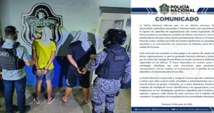Operativos de seguridad de la Policía Nacional ante el crimen organizado