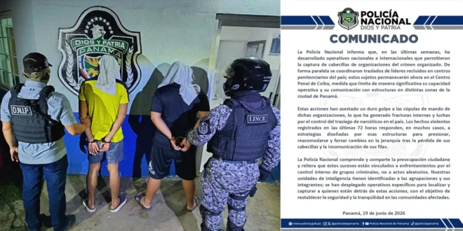 Operativos de seguridad de la Policía Nacional ante el crimen organizado