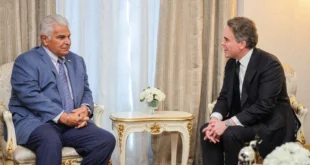 El presidente Mulino en reunión en el Palacio de Las Garzas recibiendo la invitación a la Cumbre Concordia 2026.