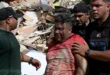 Equipos de rescate trabajando entre los escombros de edificios colapsados en La Guaira, Venezuela, tras el doble terremoto.